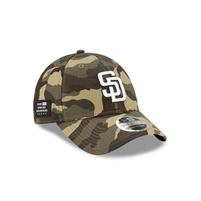 San Diego Padres Gorra | New Era MLB Armed Forces Weekend Stretch Snap 9forty Adjustable Cap Mexico - Verdes